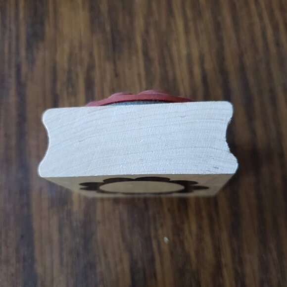 Vintage Great Impressions 2x2 Inch Sunrise Border Rubber Stamp - Picture 7 of 8